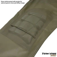 Team Vass 220 Winter Bib & Brace w/Knee Khaki